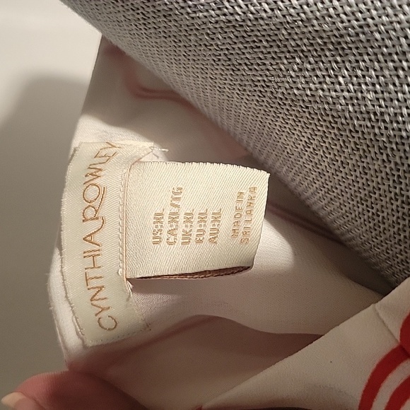 Cynthia Rowley Red Stripe Chevron Lined Tank Tunic Flowy Career XL - Picture 2 of 6